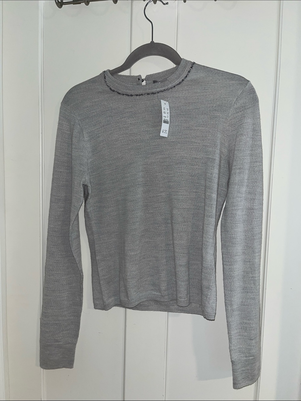 NWT Jcrew sequin merino wool lightweight sweater!